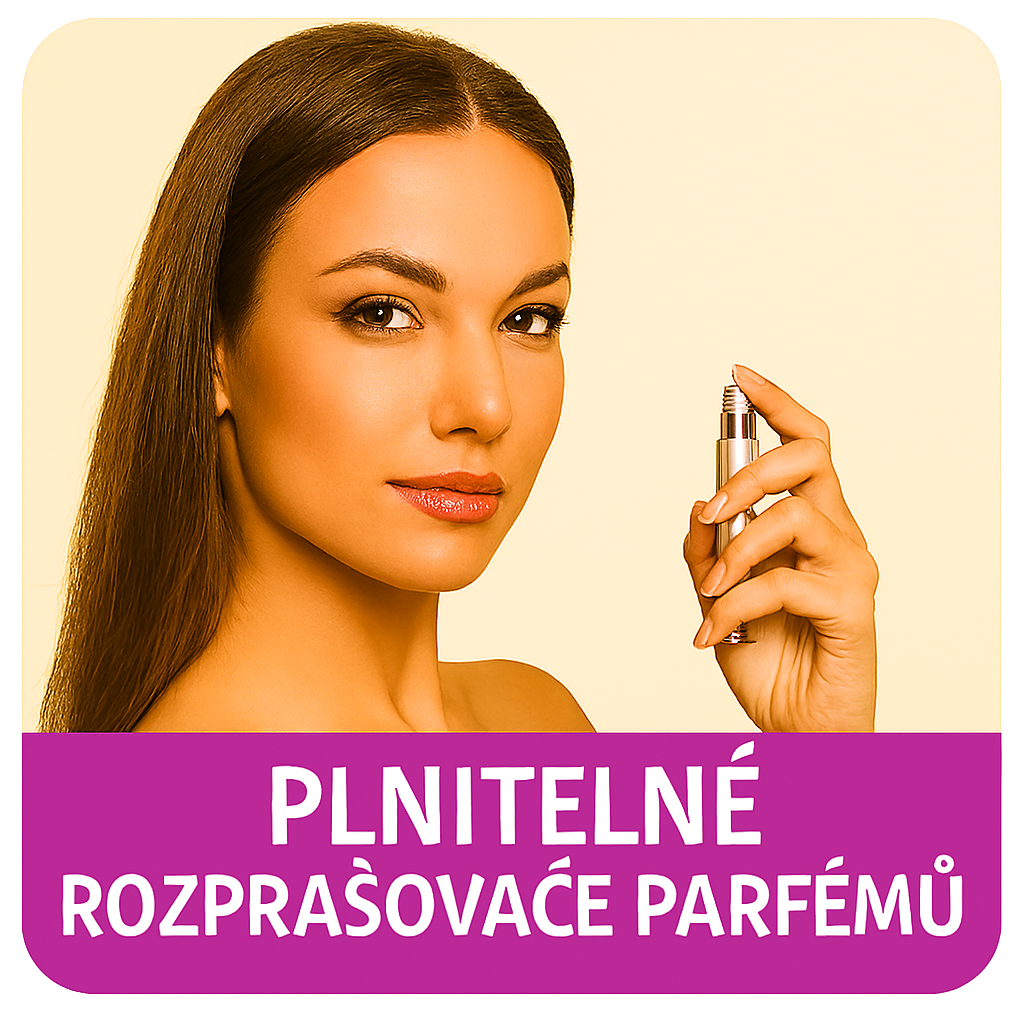 Plnitelné rozprašovače parfému 
