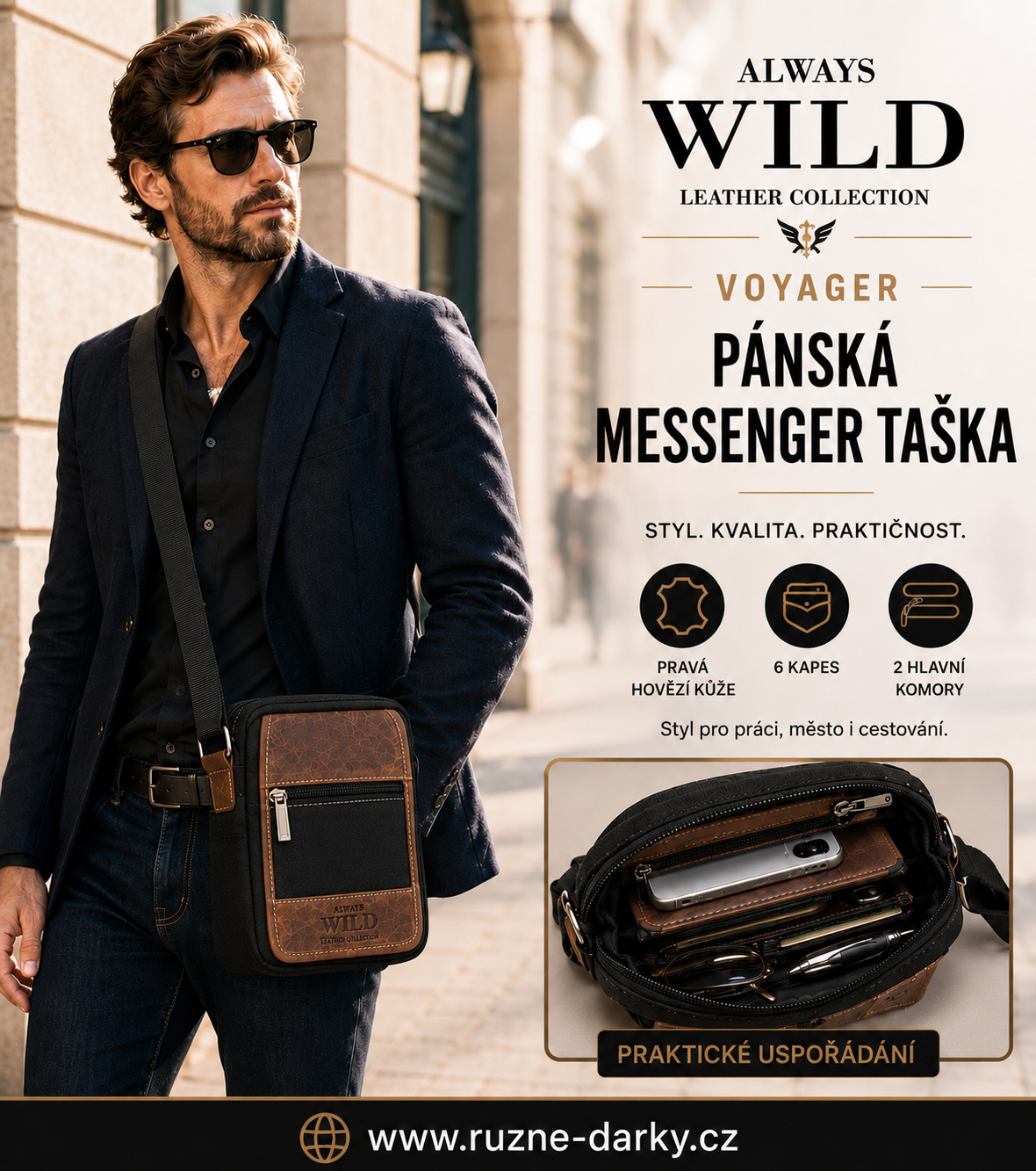 Pánská messenger taška Always Wild Voyager