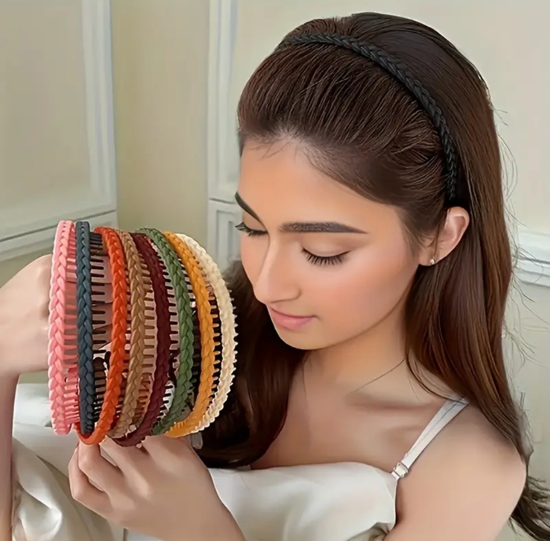 Set 8 kusů vlasových čelenek s hřebenem 