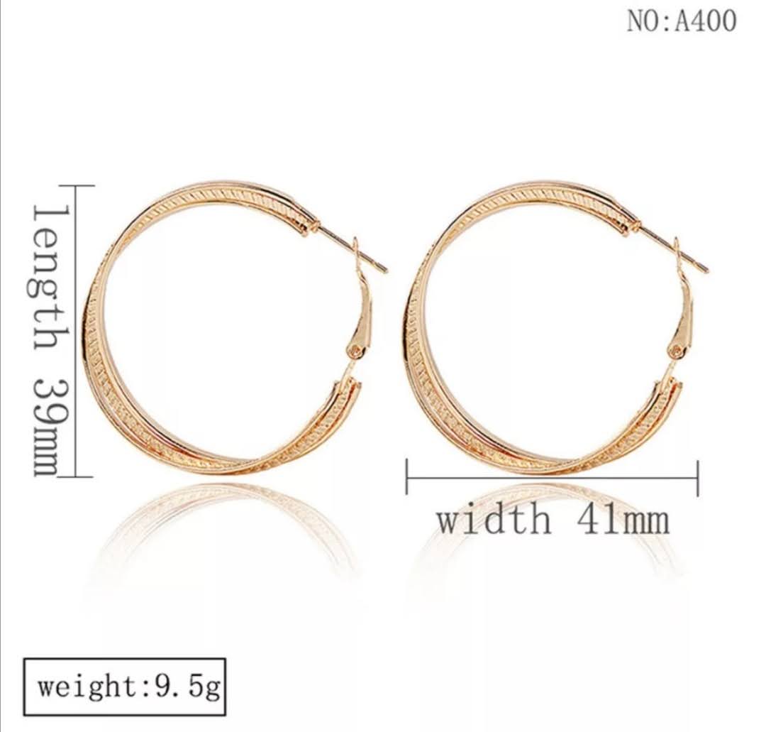 Krásné dámské kruhy 4 cm