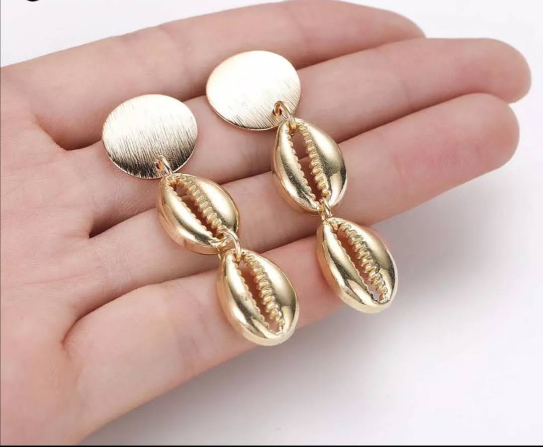 Originální dámské náušnice mušličky