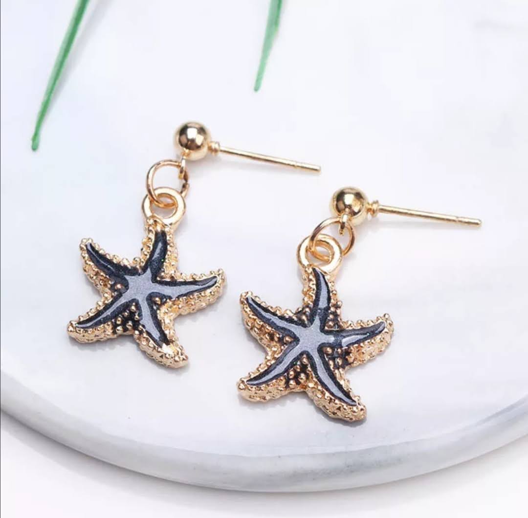  Originální náušnice mořská hvězda