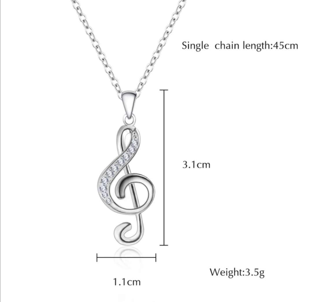 Řetízek s přívěskem houslový klíč