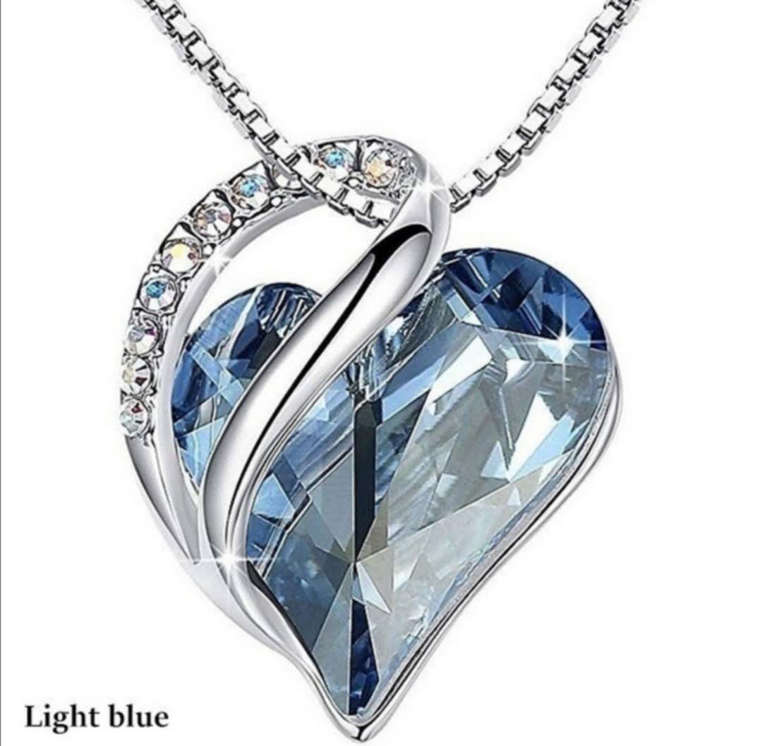 Řetízek s přívěskem krystal srdce