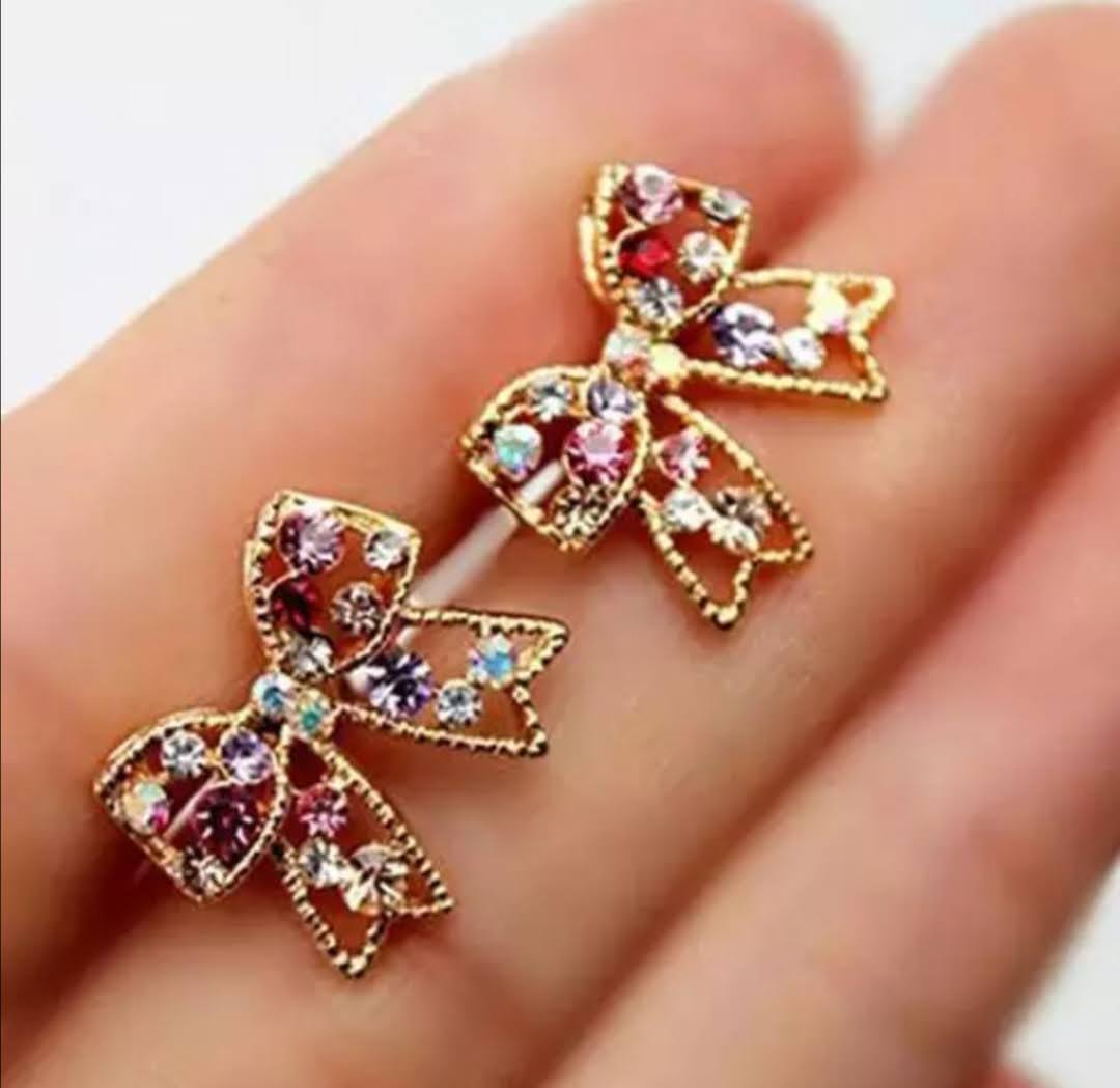 Náušnice jemné mašličky