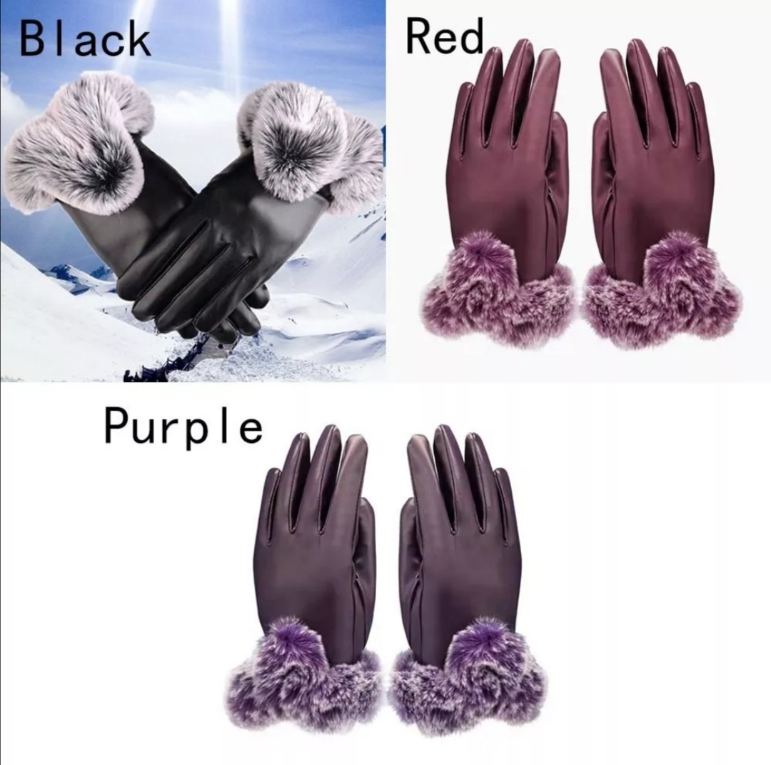 Módní zimní dámské rukavice 