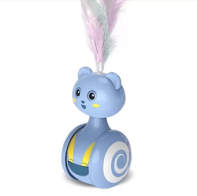 Interaktivní hračka kočka s peřím 