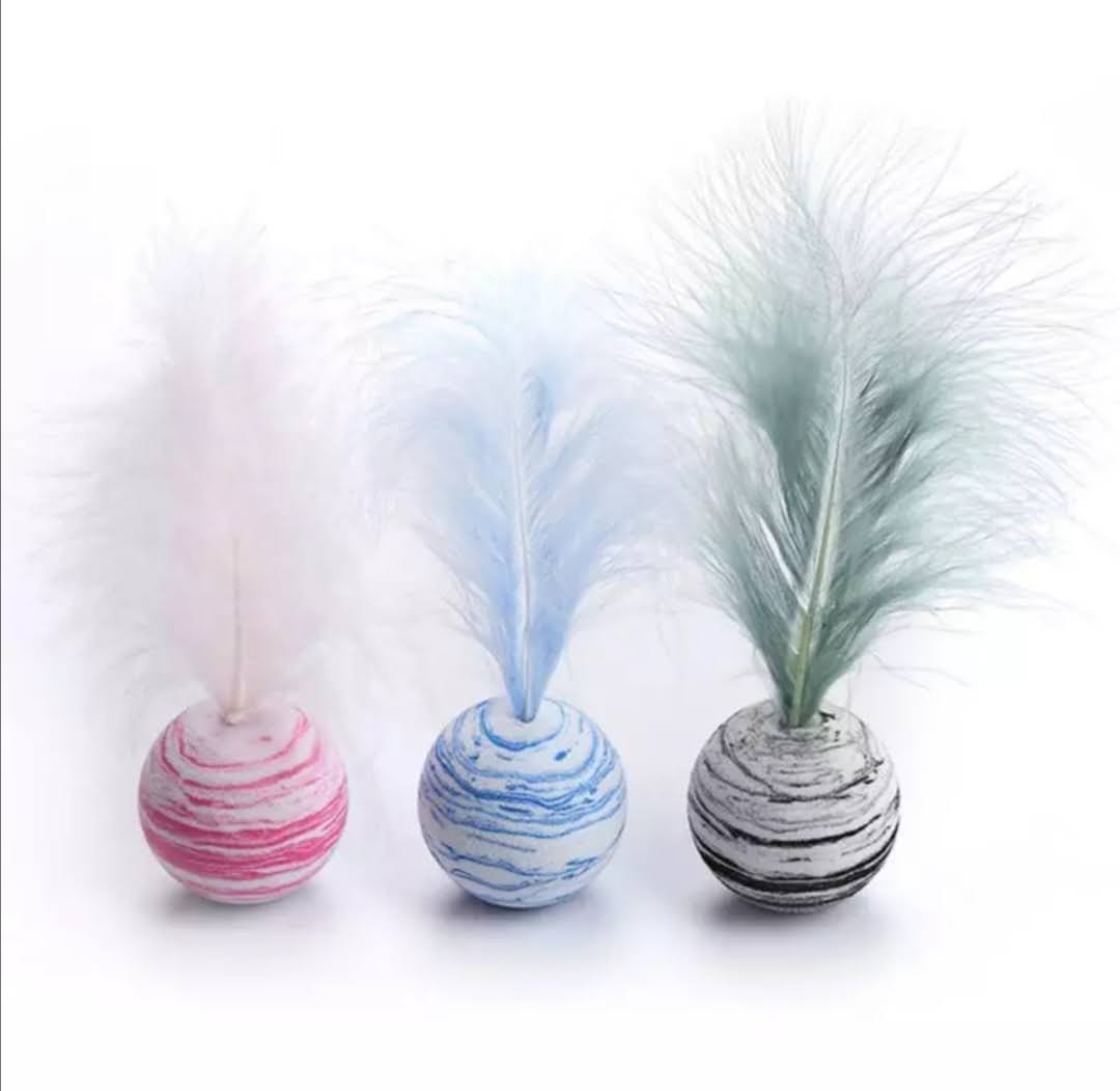 Kulička s peřím pruhovaná