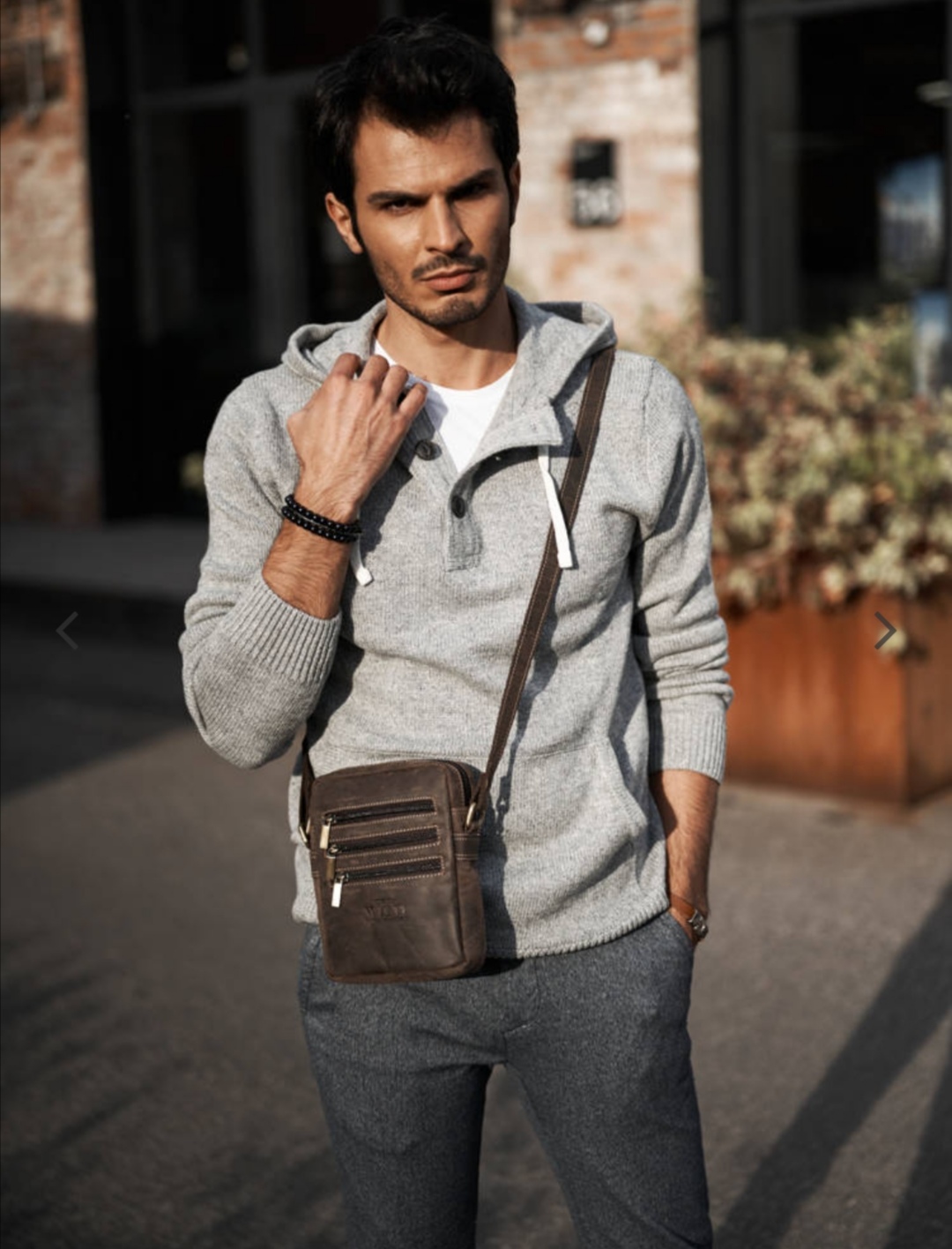 Pánská celokožená taška přes rameno Always Wild 