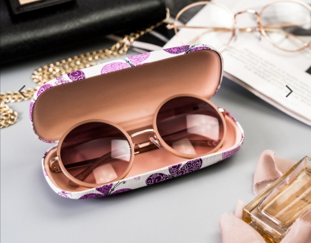 Pevné pouzdro na brýle s motýlím vzorem Cavaldi 