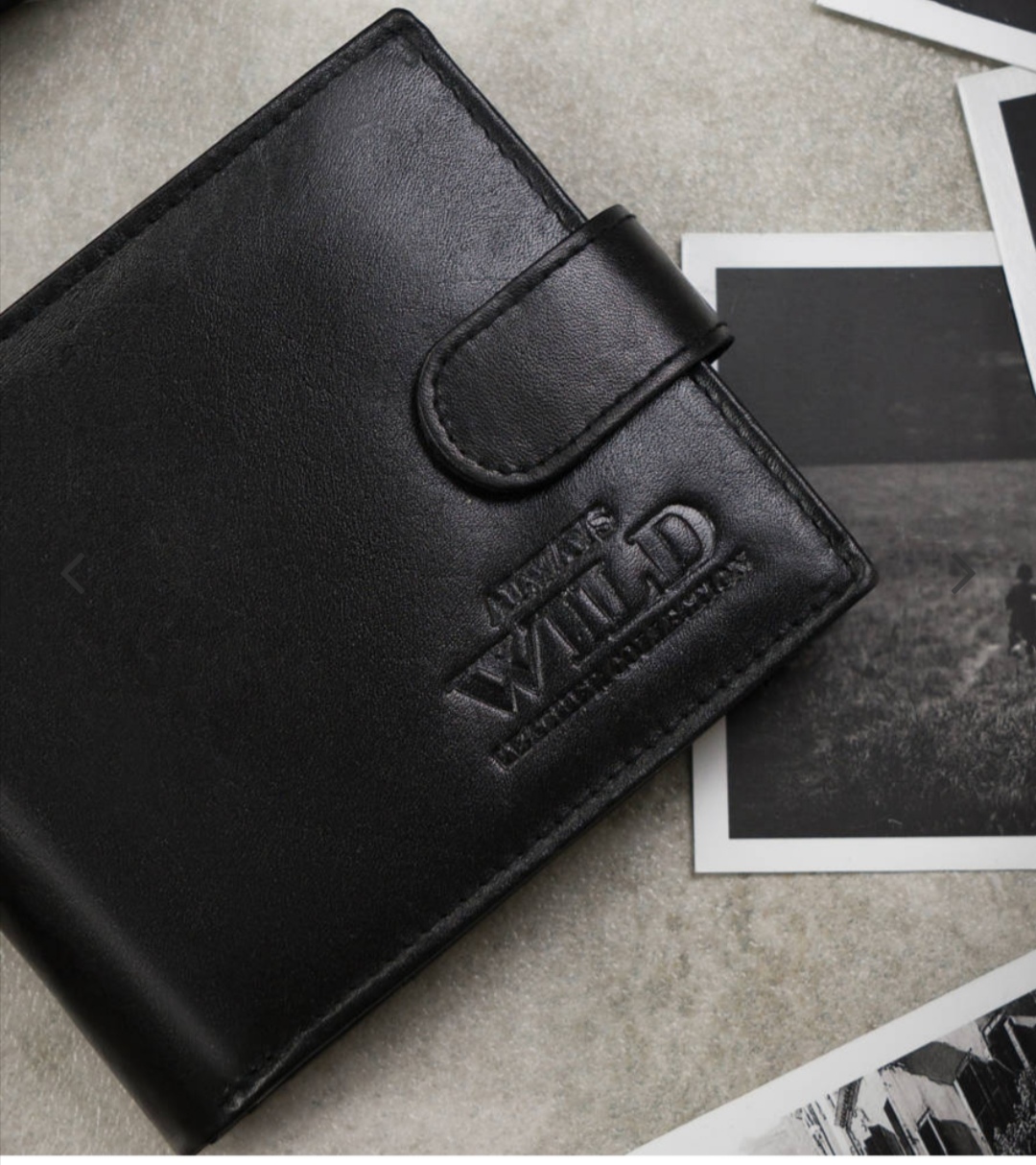 Pánská velká kožená peněženka z přírodní kůže Always Wild 