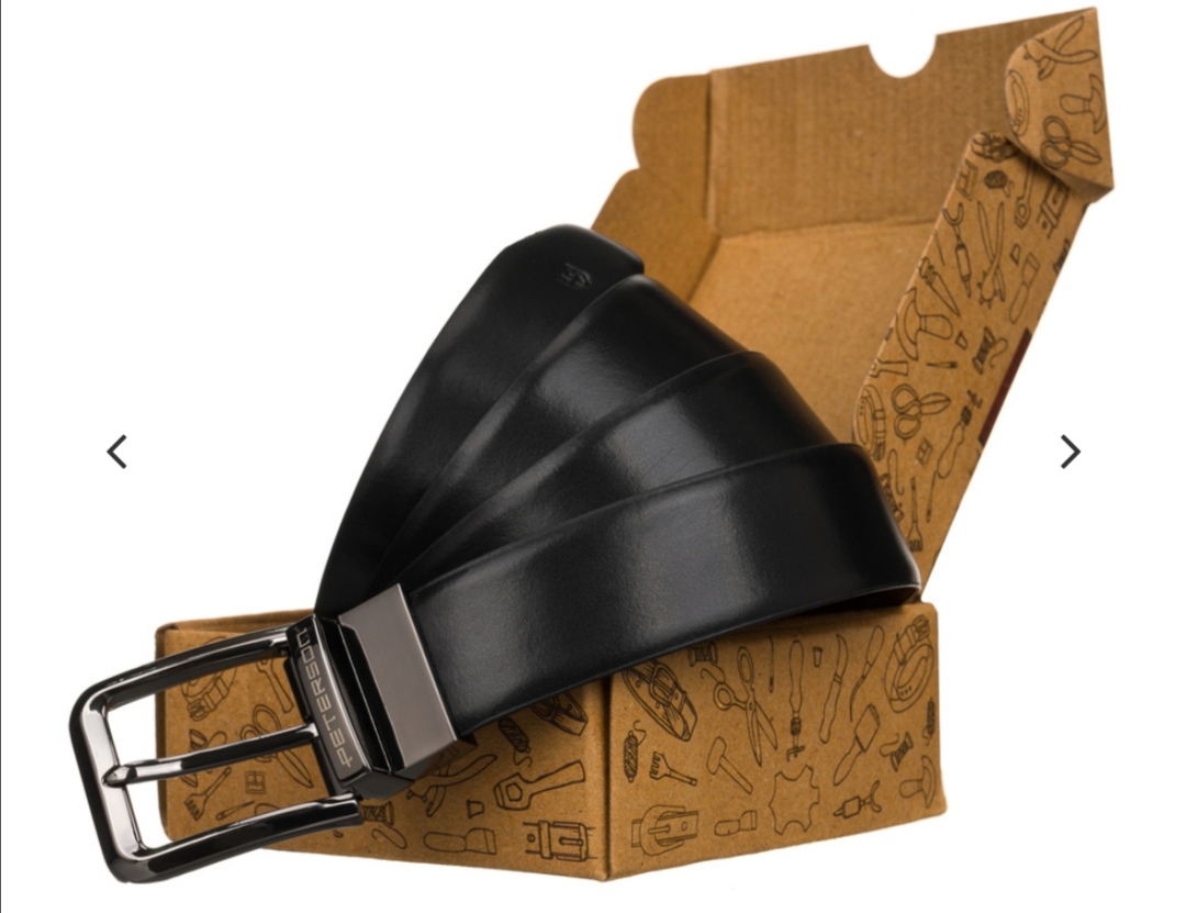 Široký oboustranný kožený pásek Peterson 