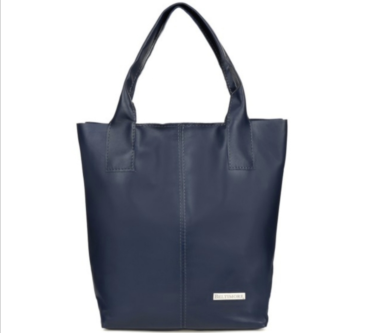 Luxusní velká dámská kožená kabelka Beltimore Blue Elegance 