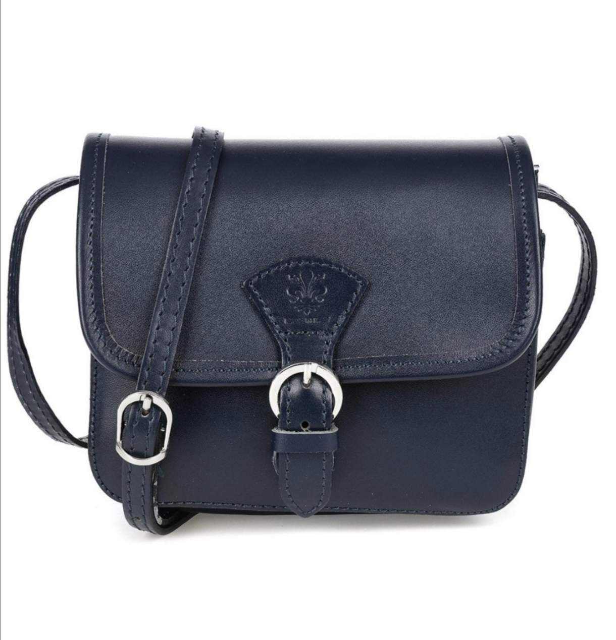 Luxusní malá dámská kožená kabelka Beltimore Blue Charm