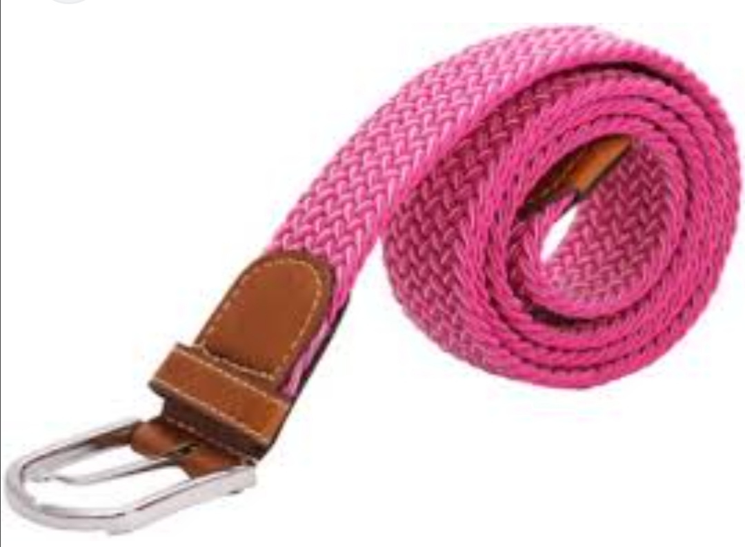 Pletený široký dámský pásek Green Wood fuchsie 