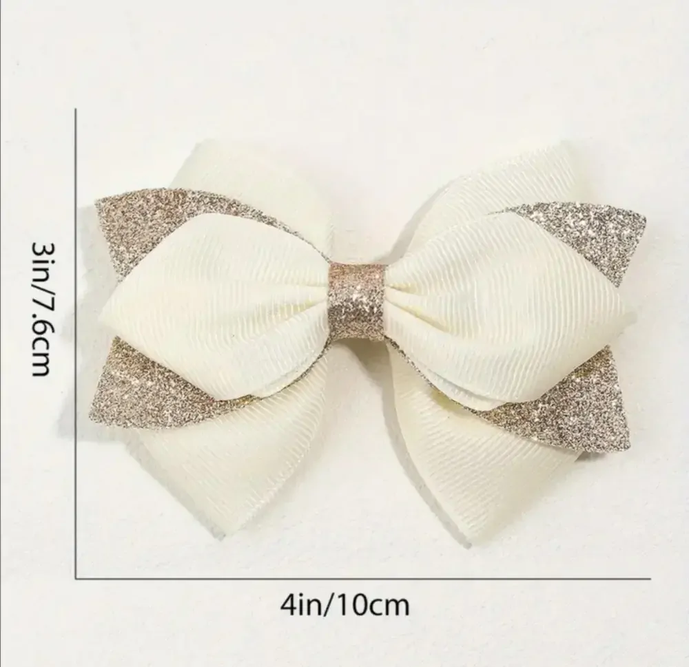 2 kusy velkých sponek s mašličkou 