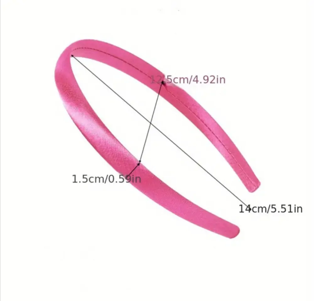 Sada 10 kusů širokých barevných čelenek do vlasů 