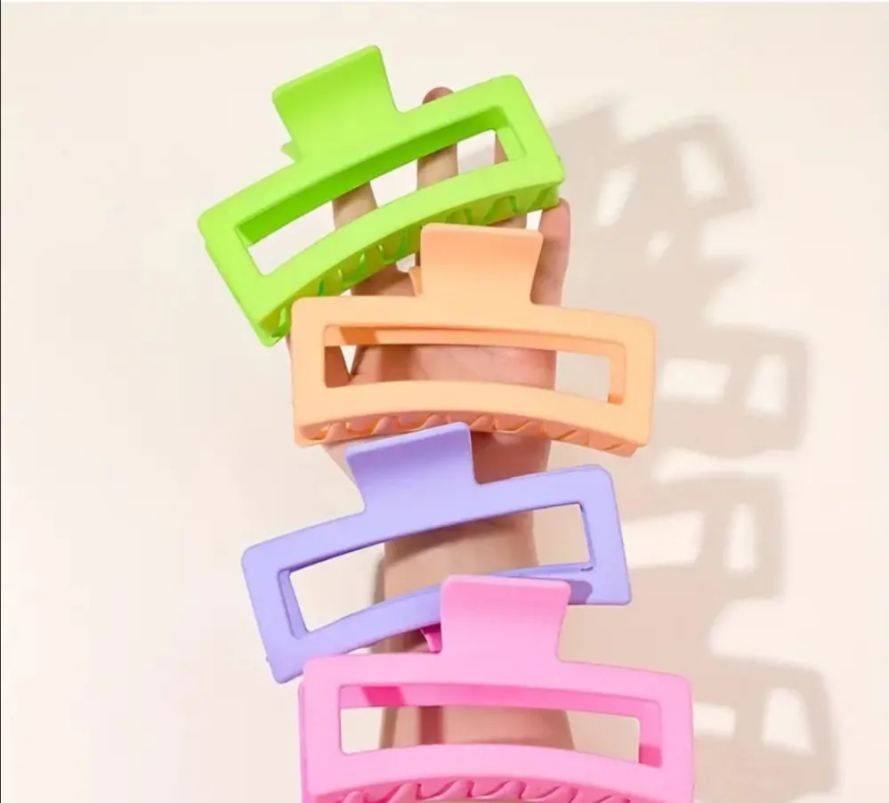 Sada 4 velkých skřipců do vlasů 