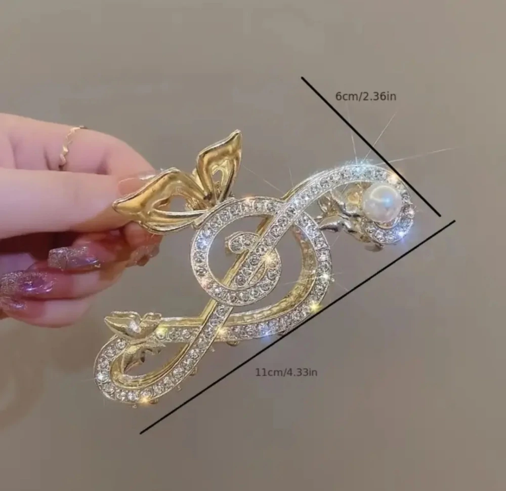 Skřipec do vlasů houslový klíč 