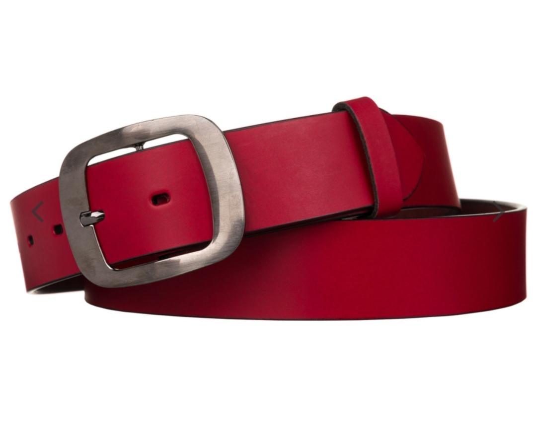 Široký dámský kožený pásek Always Wild červený 