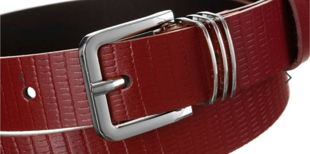 Originální dámský pásek Rovicky hadí vzor červený 