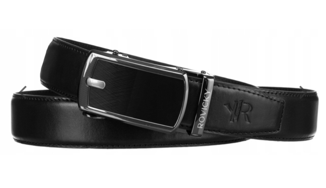 Pánský kožený pásek Rovicky s automatickou přezkou 