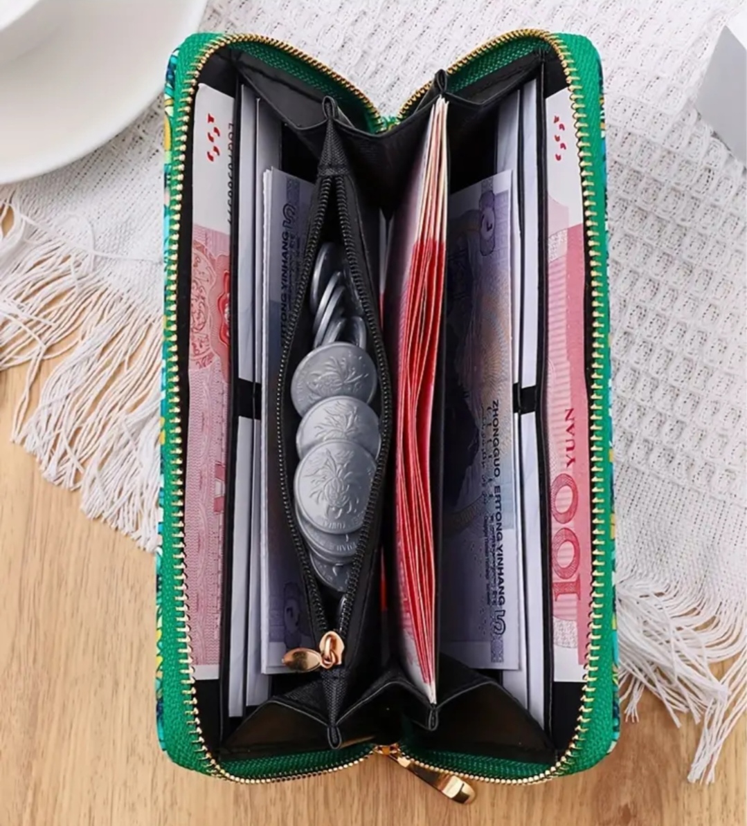 Velká módní barevná peněženka 