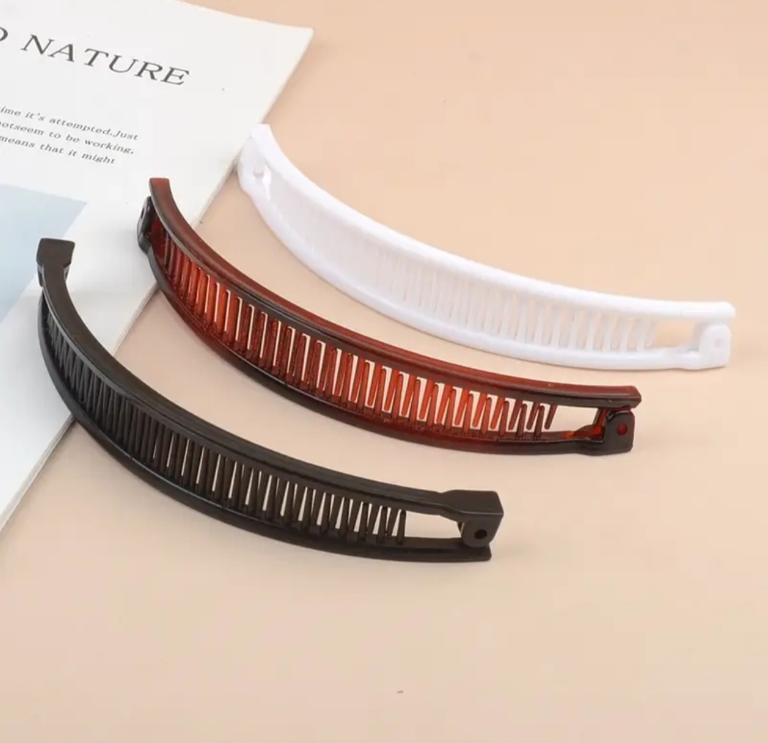 Sada 3 banánových spon do vlasů 