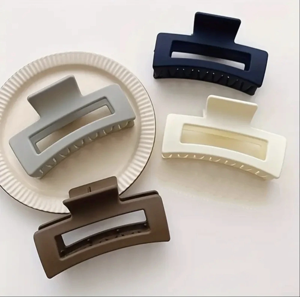 Extra velké skřipce do vlasů  v přírodních barvách 