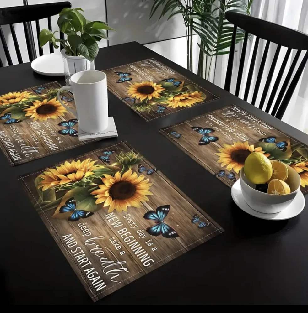 Rustikální prostírání s citátem 