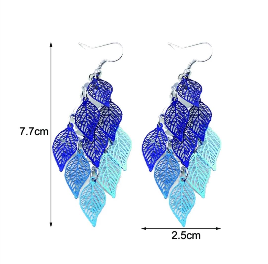 Dlouhé střapcové náušnice 7,7 cm