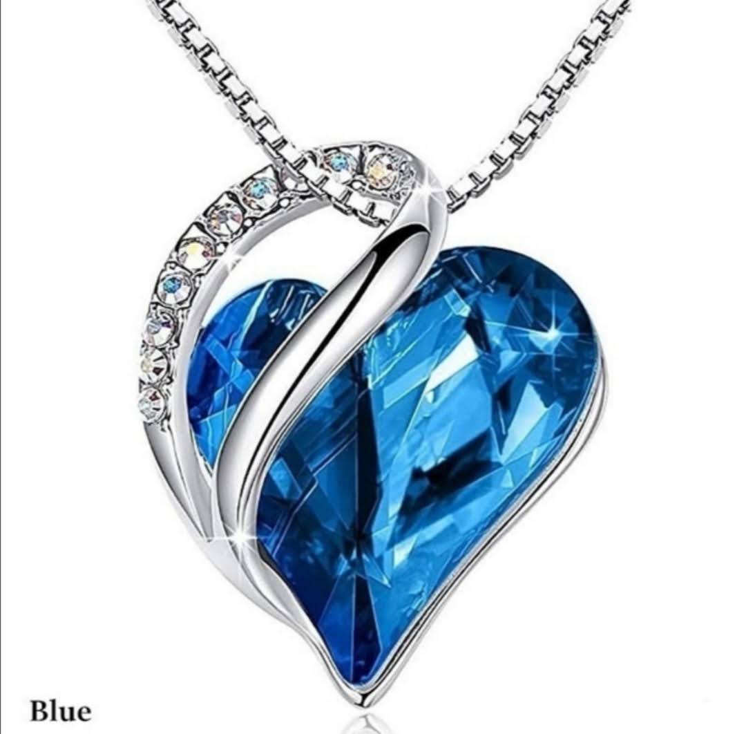 Řetízek s přívěskem krystal srdce