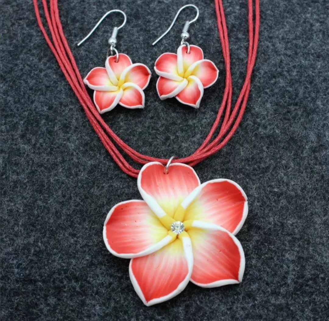 Exotická sada šperků Plumérie - v 6 odstínech 