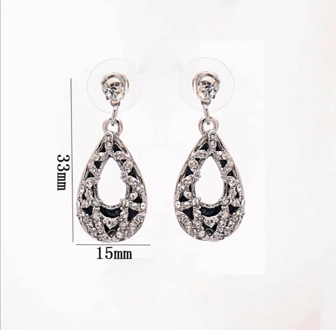 Sada šperků Silver Ornament Black 