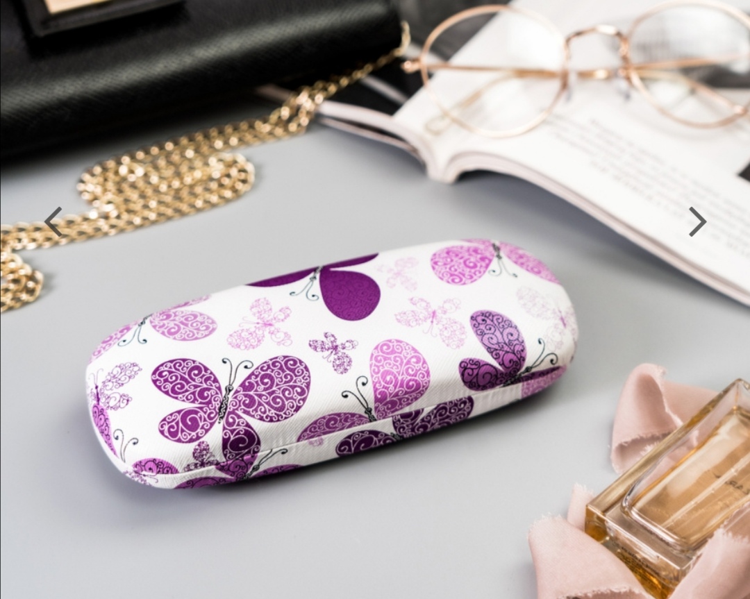 Pevné pouzdro na brýle s motýlím vzorem Cavaldi 