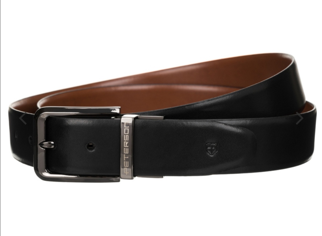 Široký oboustranný kožený pásek Peterson 
