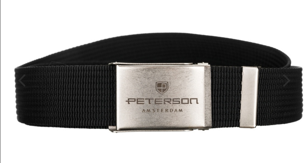 Pánský popruhový opasek s kovovou přezkou Peterson 