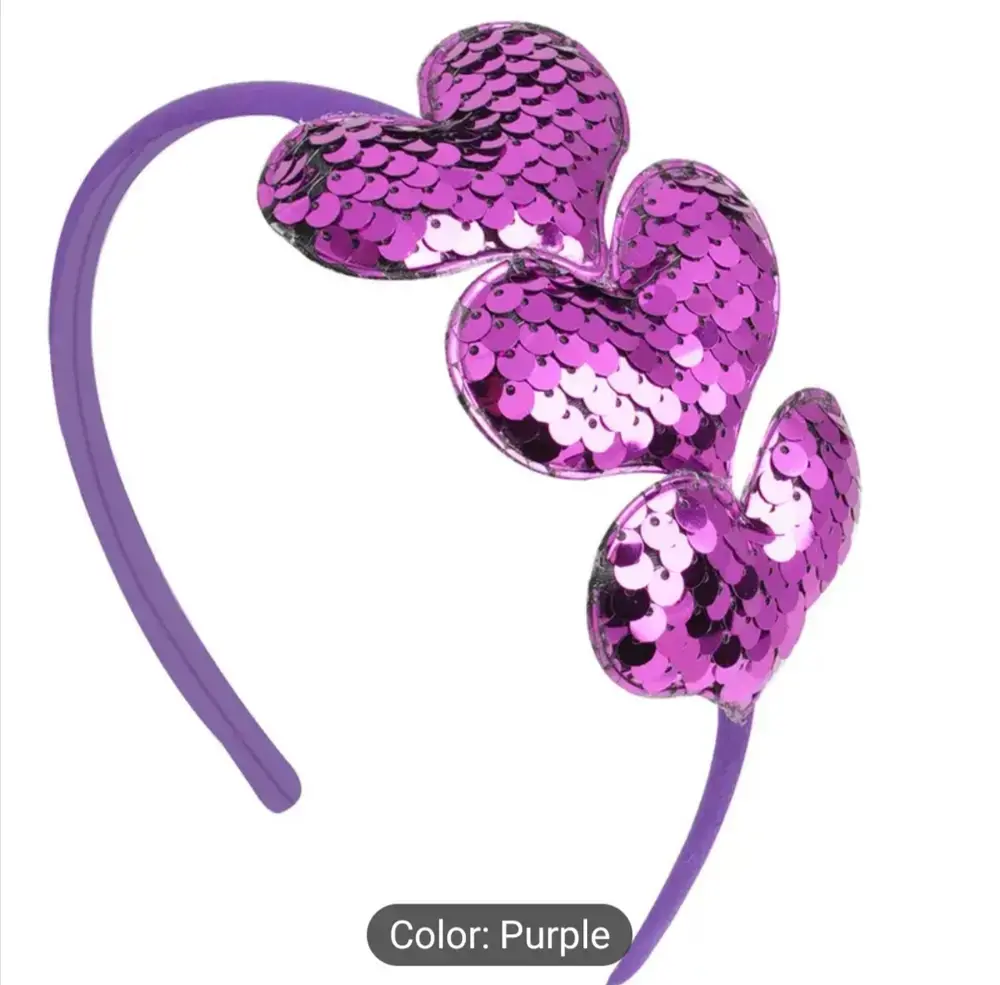 Dětská párty čelenka s flitry ve třech barevných variantách 