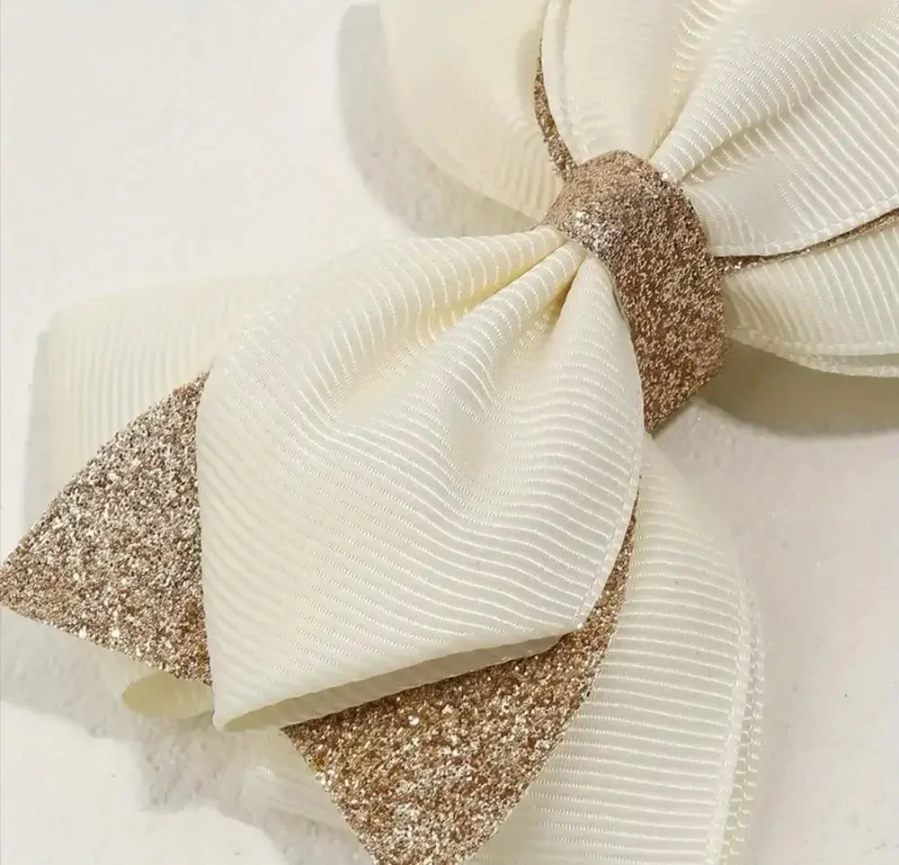 2 kusy velkých sponek s mašličkou 