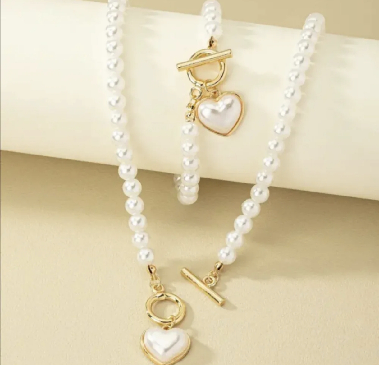 Luxusní sada šperků Pearl Heart