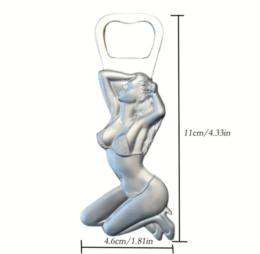 Otvírák lahví sexy žena v plavkách s magnety 