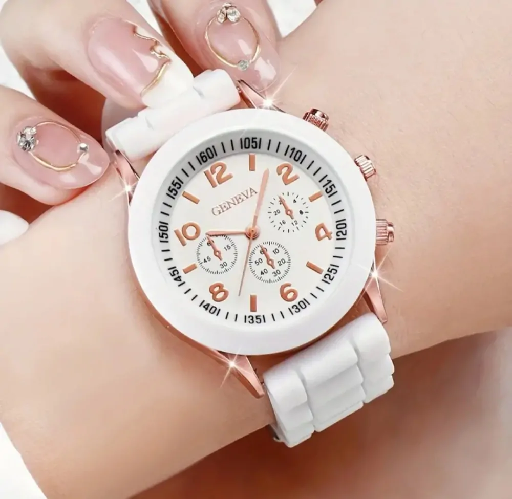 Módní hodinky ve třech barevných variantách se silikonovým páskem 