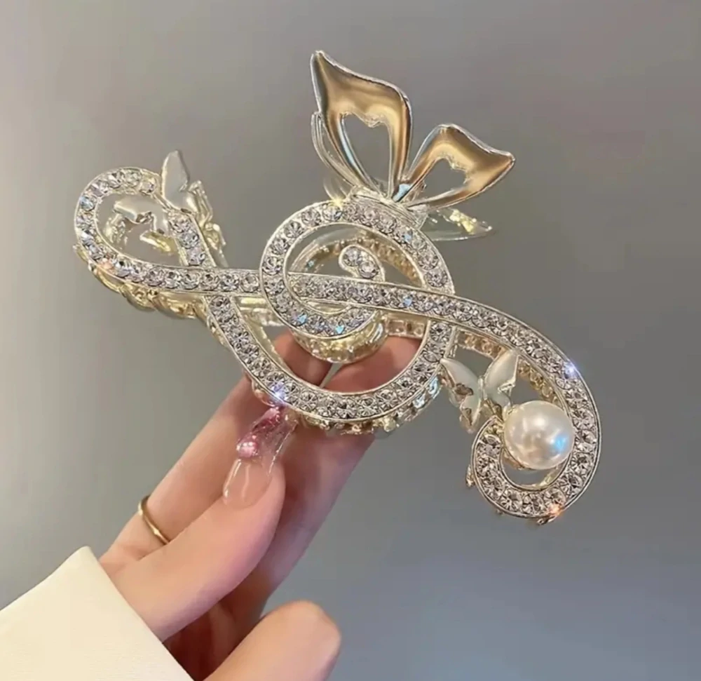 Skřipec do vlasů houslový klíč 