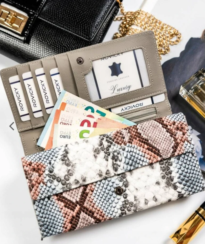 Velká dámská peněženka 4U Cavaldi hadí vzor 