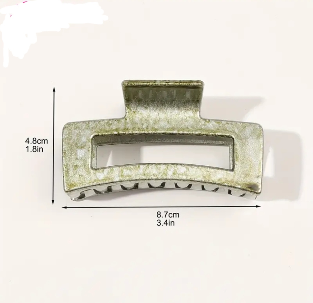 Stylové matné skřipce do vlasů s mramorovým efektem 