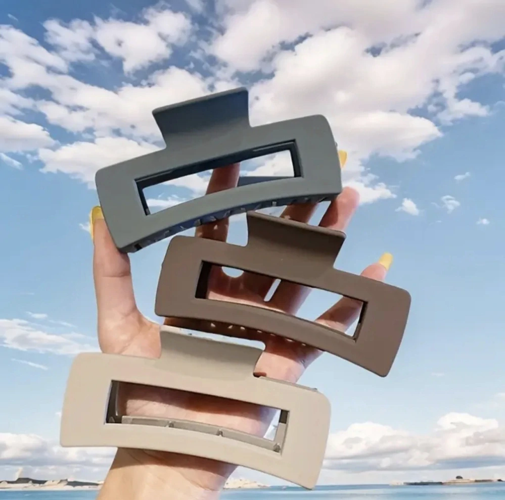 Extra velké skřipce do vlasů  v přírodních barvách 