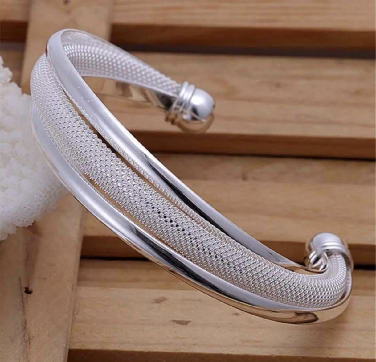 Luxusní náramek Silver Mesh Elegance