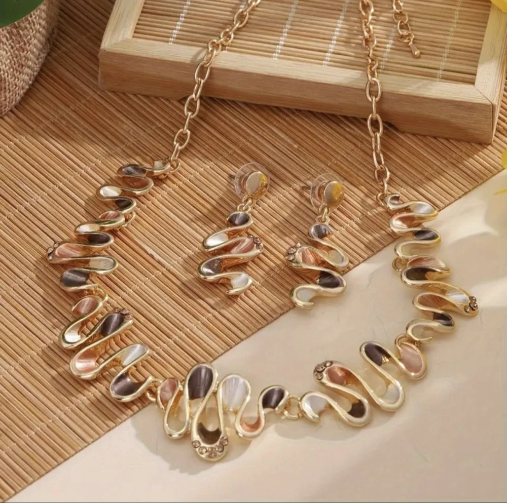 Luxusní sada šperků Fluidní Elegance Ii.