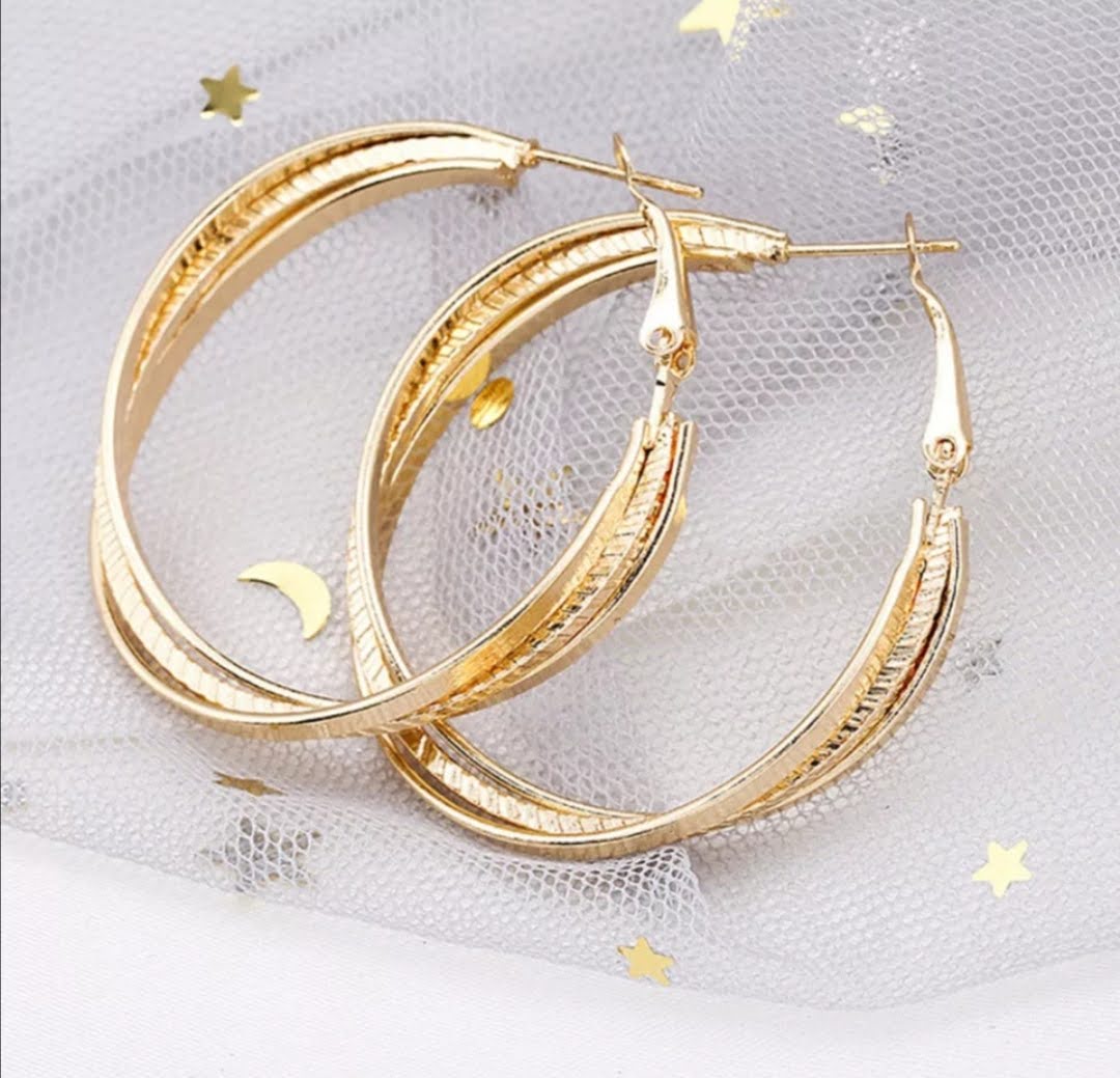 Krásné dámské kruhy 4 cm