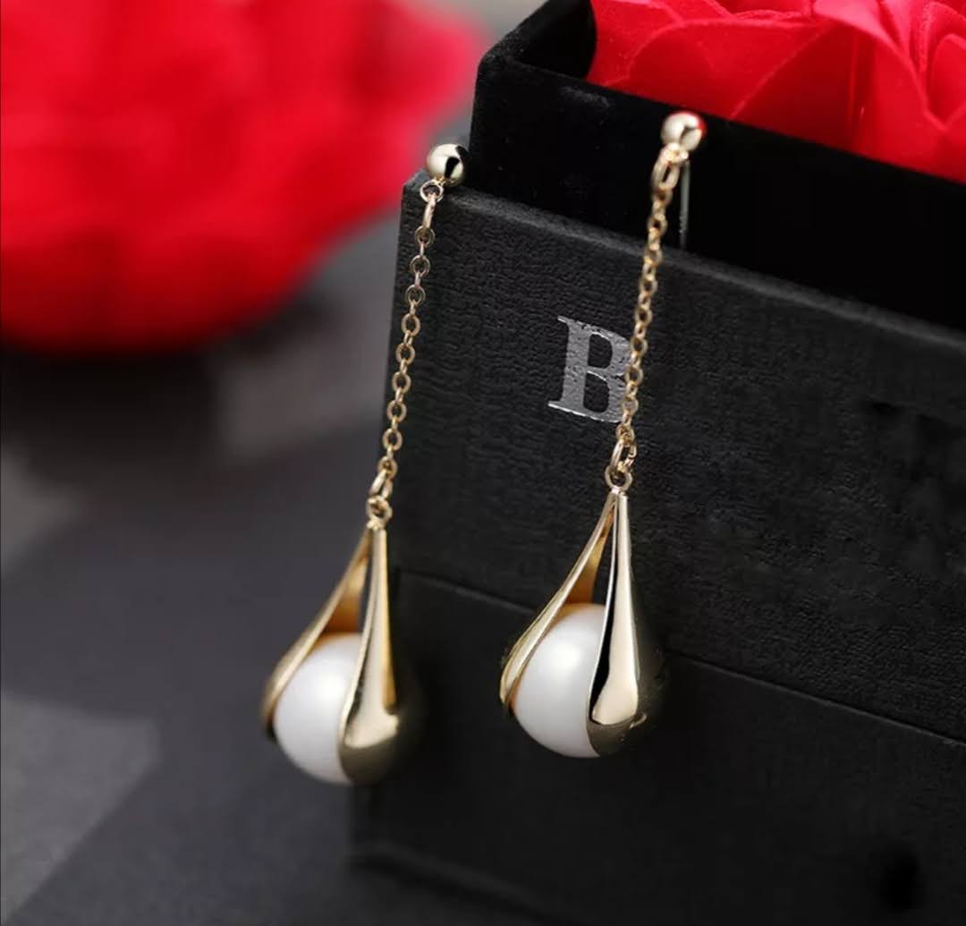 Originální visací náušnice s perličkami